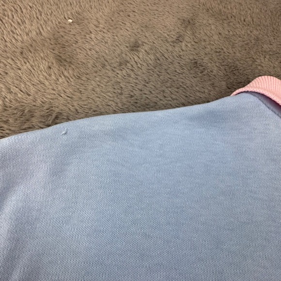 Sport by David Smith Creations Womens Blue Pink Rose Embroidered Polo Shirt XL - Picture 11 of 12